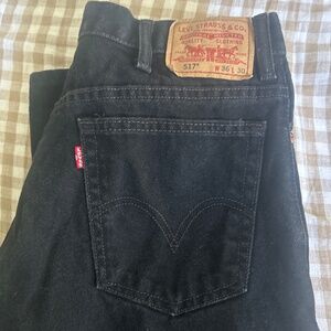 Levi’s black bootcut jeans